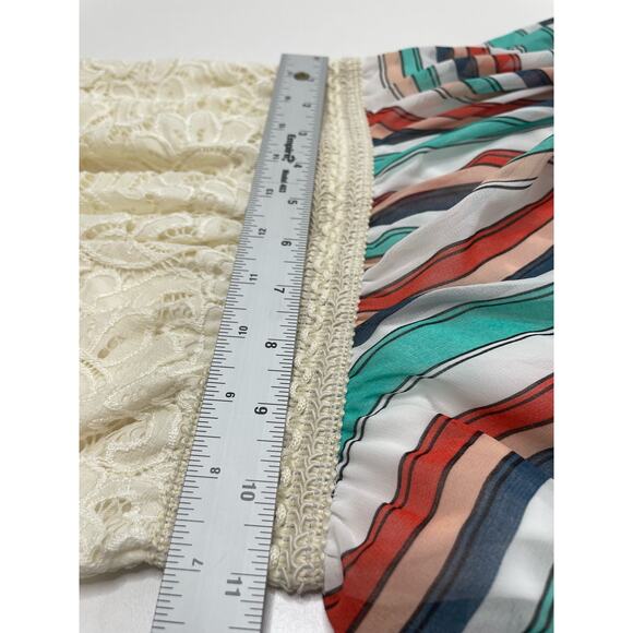 Liberty Love Dress Lace Bodice Handkerchief Hem Tank Flowy Fairy Cottagecore S - Picture 10 of 11